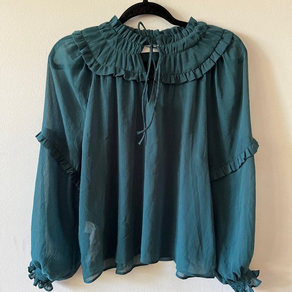 Mango Sheer Blouse - Picture 1 of 1